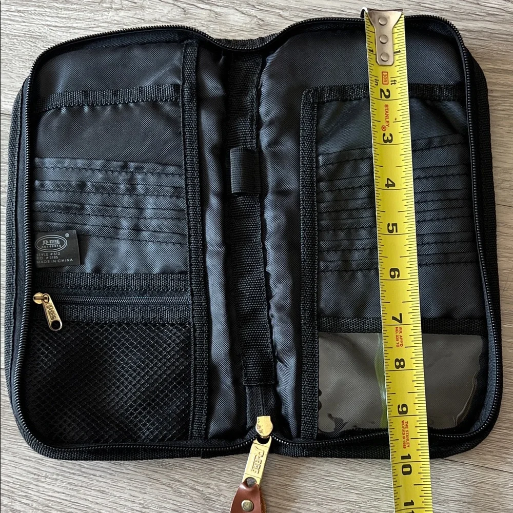 Black Passport Travel Pouch Zippered unisex